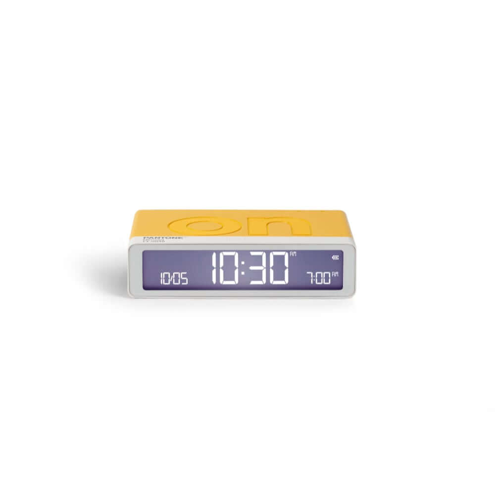 นาฬิกาตั้งโต๊ะขนาดเล็ก LEXON Flip+ Alarm Clock PANTONE สีส้ม Mimosa